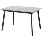 Avery Extending Dining Set X4 Chairs - Concrete/Grey Velvet