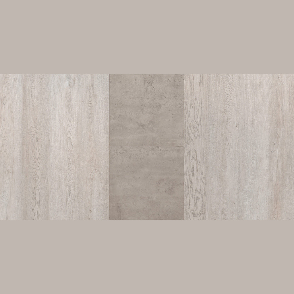 Avery Extending Dining Set X4 Chairs - Concrete/Sapphire Blue Velvet