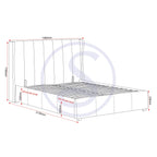 Amelia 4'6" Plus Bed - Pink Velvet Fabric