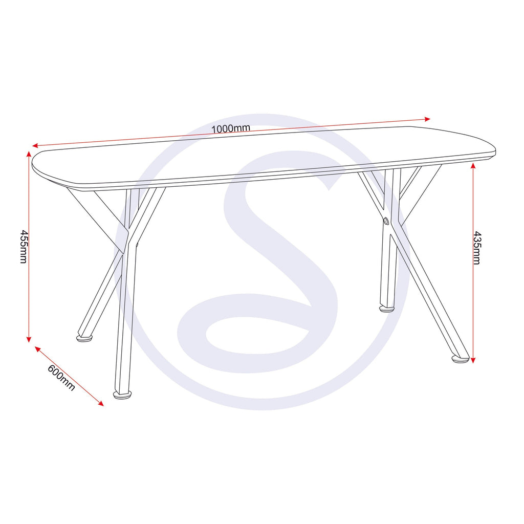 Athens Oval Coffee Table - Concrete Effect