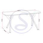 Athens Oval Coffee Table - Concrete Effect