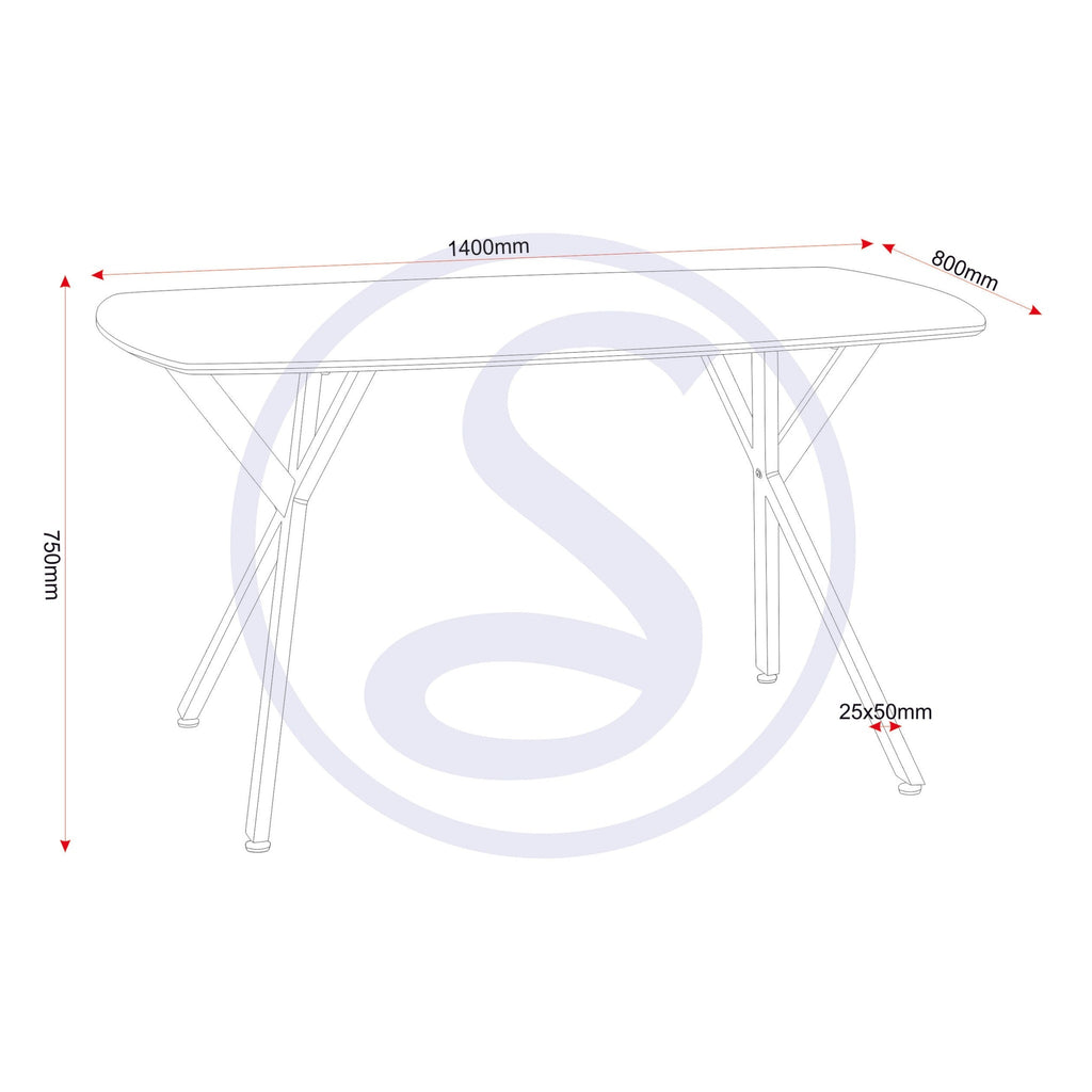 Athens Rect & Avery Dining Set X4 Chairs - Concrete/Emerald Green Velvet