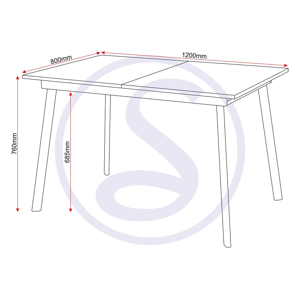 Avery & Lukas Extending Dining Set X4 Chairs - Concrete/Sapphire Blue Velvet