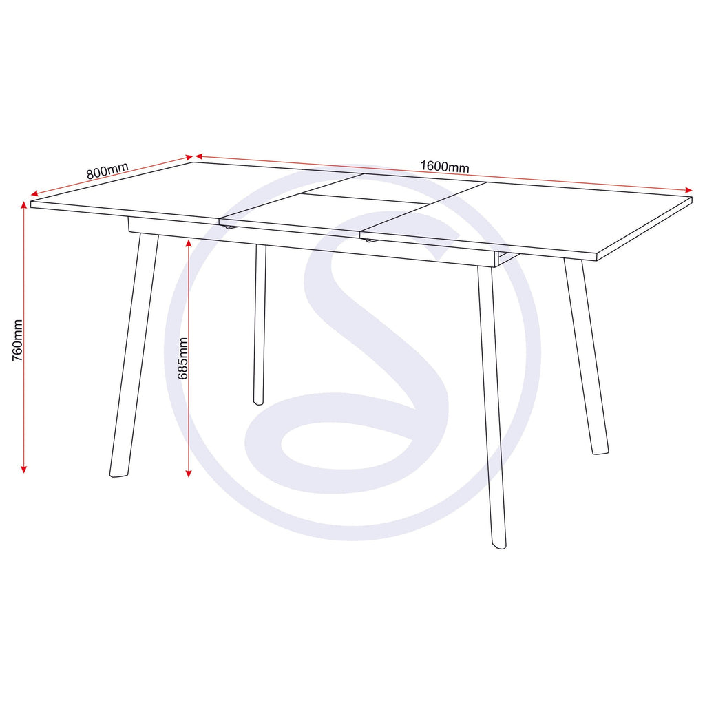 Avery & Lukas Extending Dining Set X4 Chairs - Concrete/Grey Velvet
