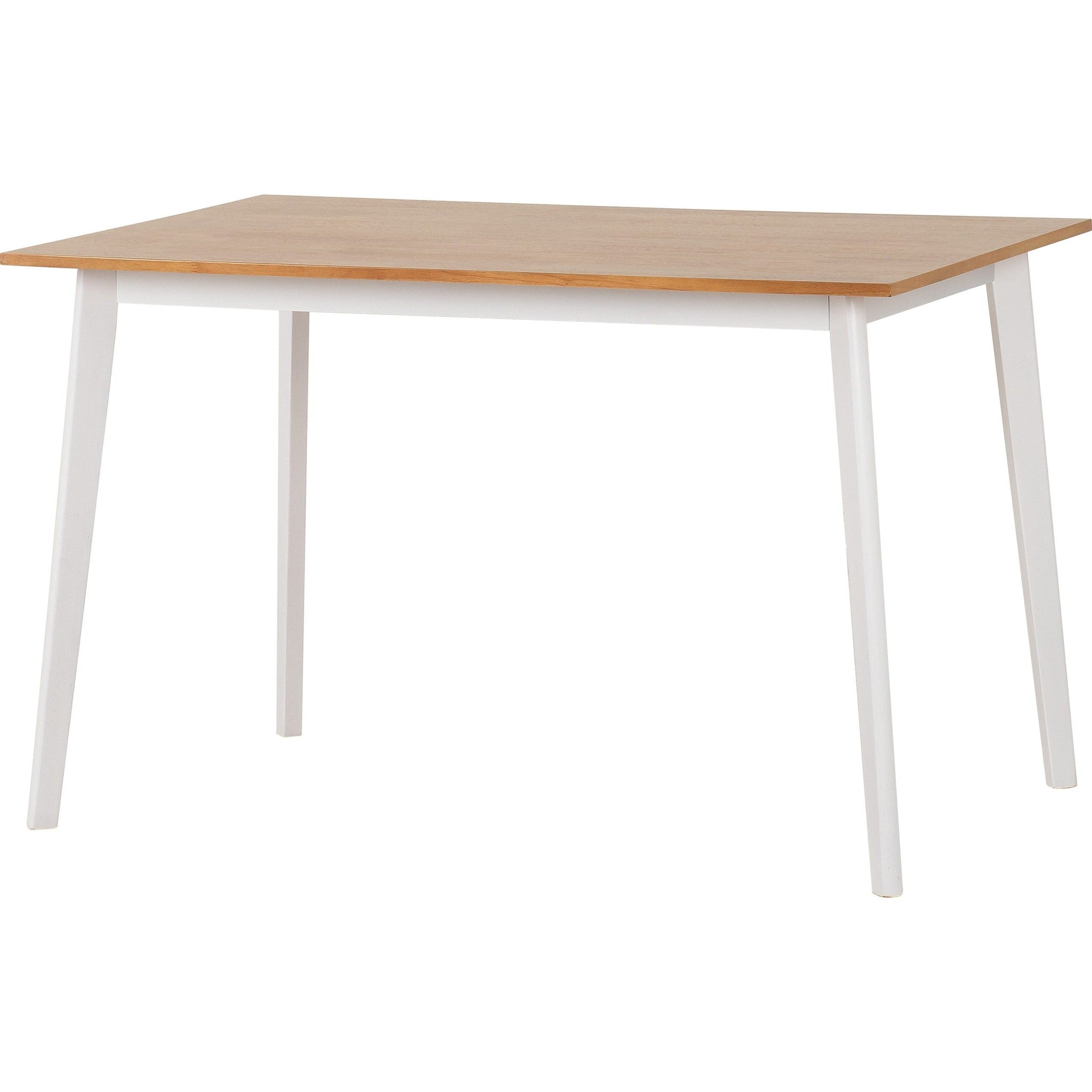 Balfour 1+4 Dining Set - White/Oak Effect/Grey Fabric