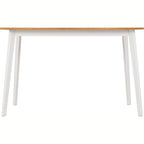 Balfour 1+4 Dining Set - White/Oak Effect/Grey Fabric