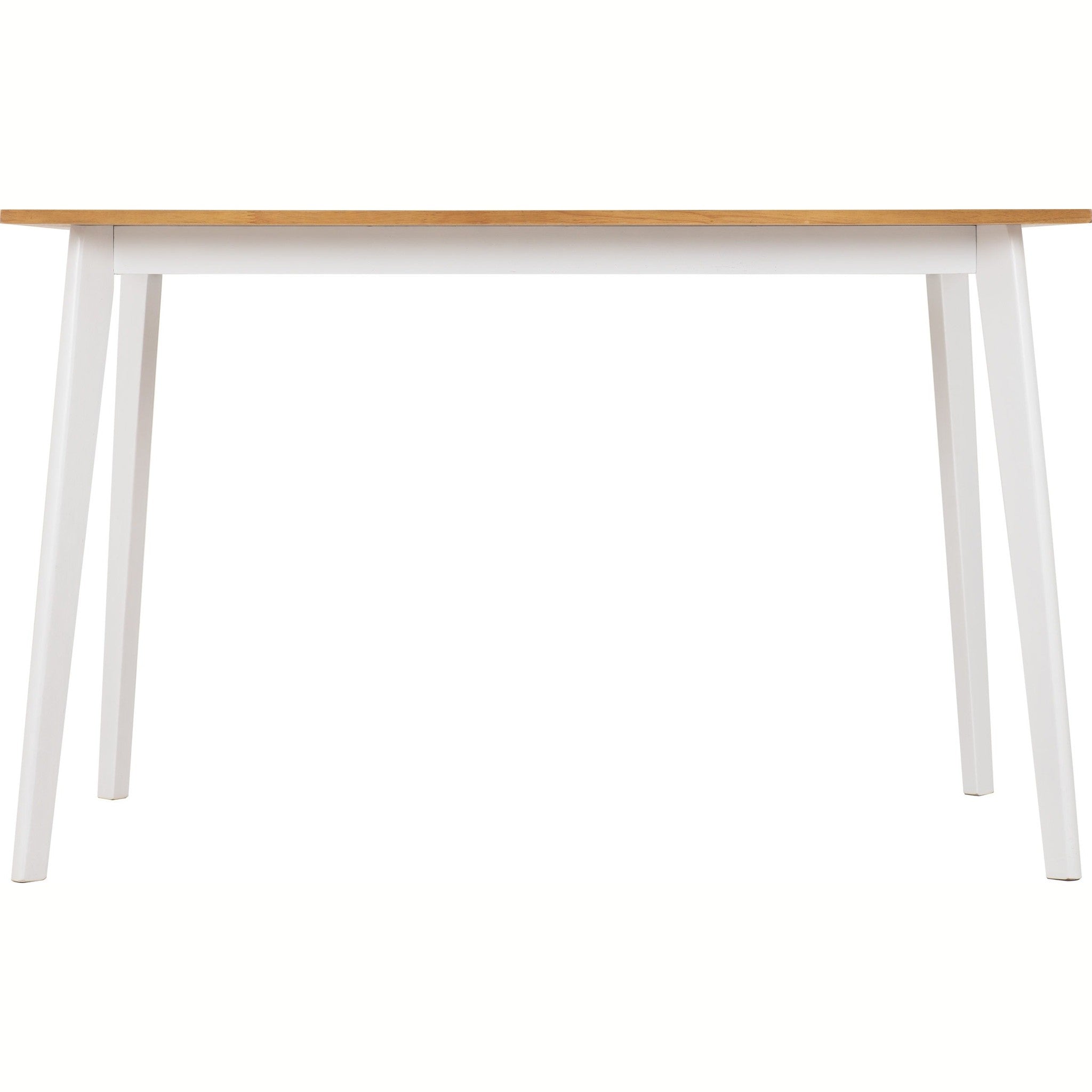 Balfour 1+4 Dining Set - White/Oak Effect/Grey Fabric