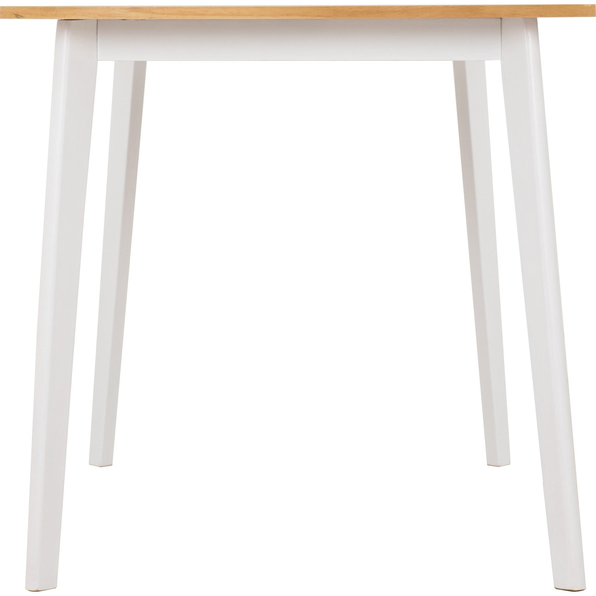 Balfour 1+4 Dining Set - White/Oak Effect/Grey Fabric