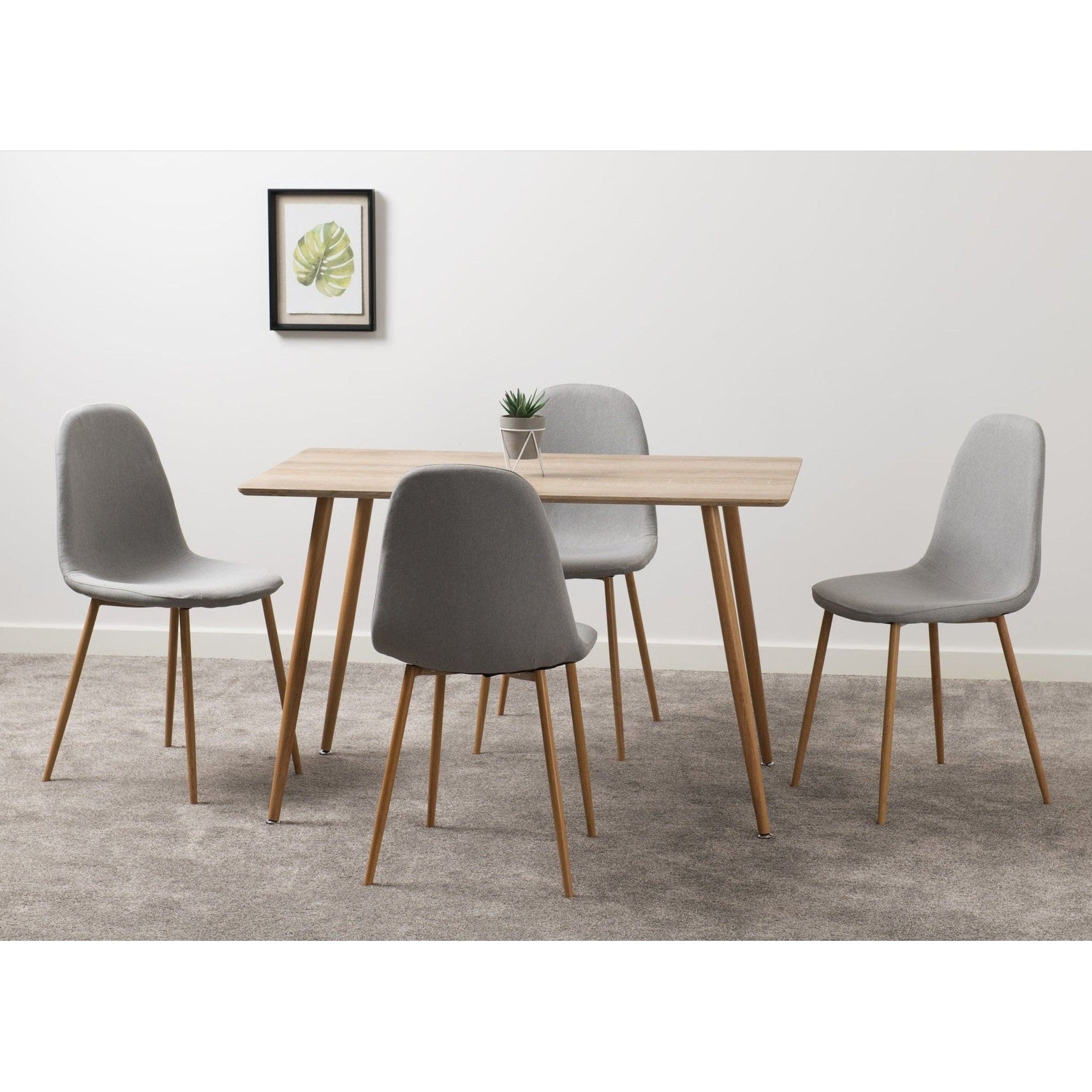 Barley Dining Table - Oak Veneer/Oak Effect