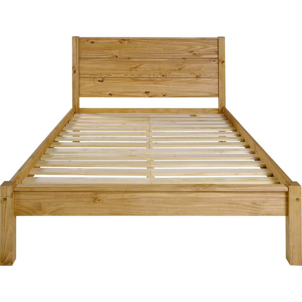 Barton 4'6" Bed - Waxed Pine