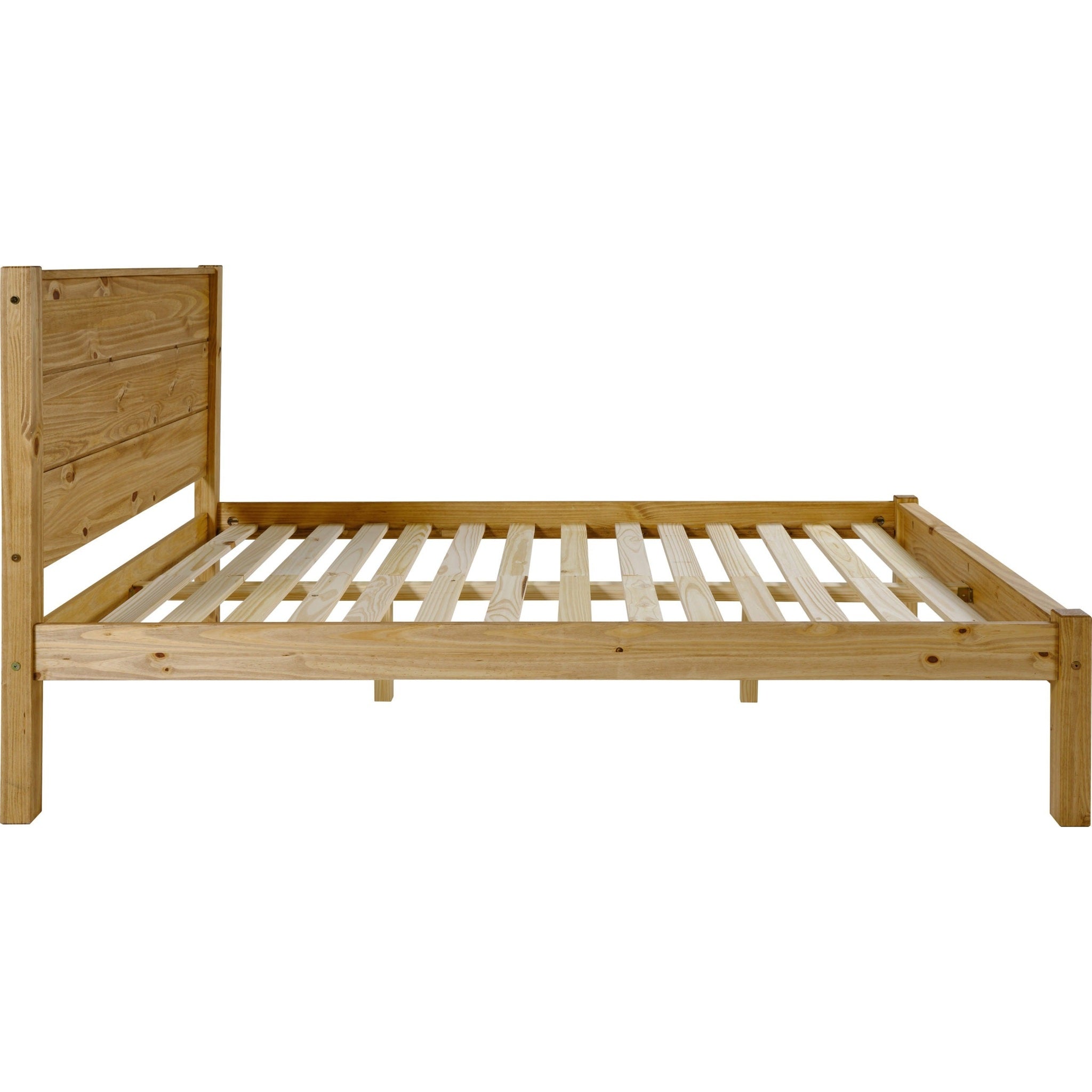 Barton 4'6" Bed - Waxed Pine