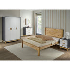 Barton 4'6" Bed - Waxed Pine