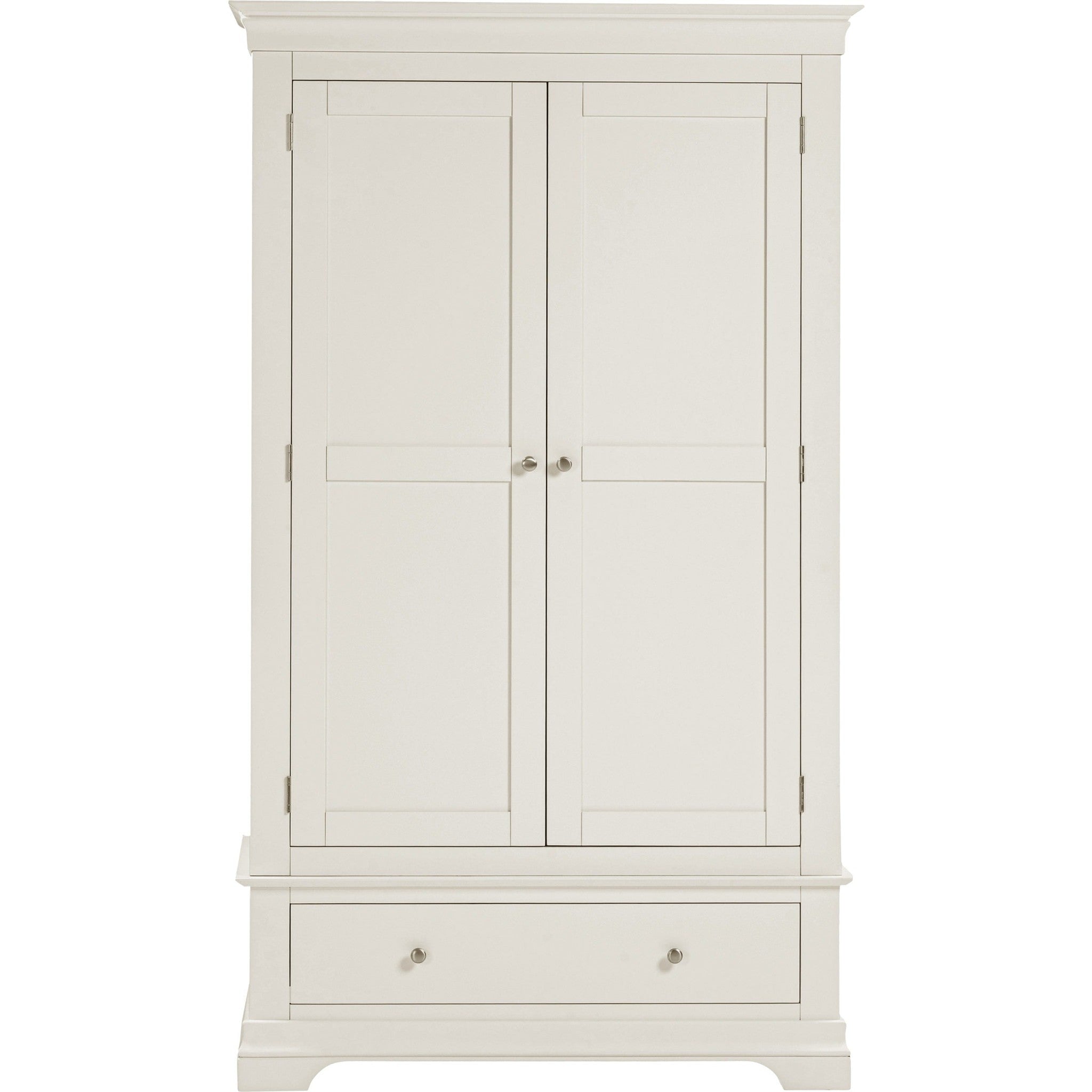 Bordeaux 2 Door Wardrobe - Ivory