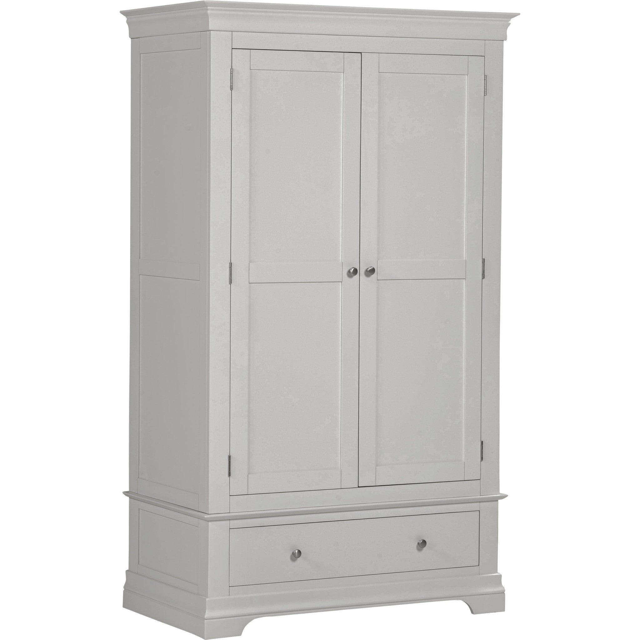 Bordeaux 2 Door Wardrobe - Pebble Grey