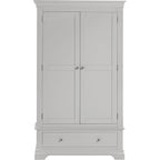 Bordeaux 2 Door Wardrobe - Pebble Grey