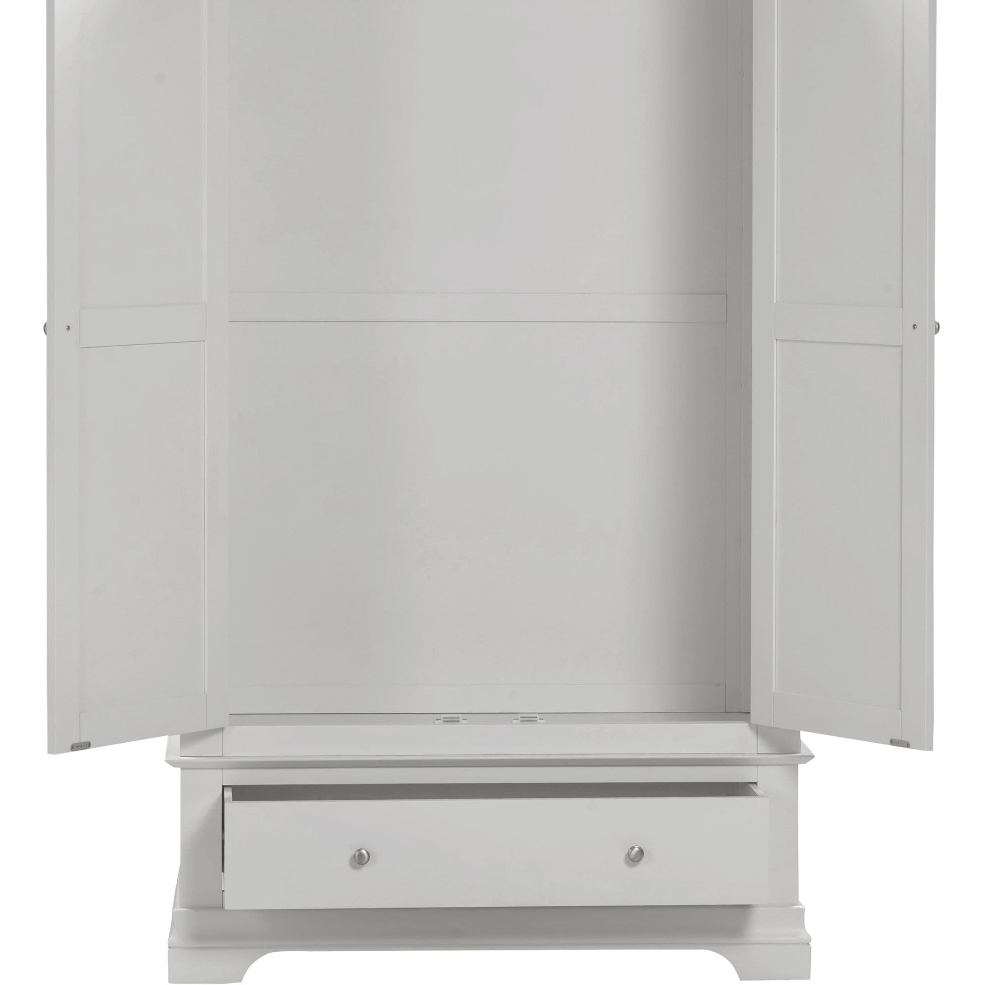 Bordeaux 2 Door Wardrobe - Pebble Grey