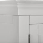 Bordeaux 2 Door Wardrobe - Pebble Grey
