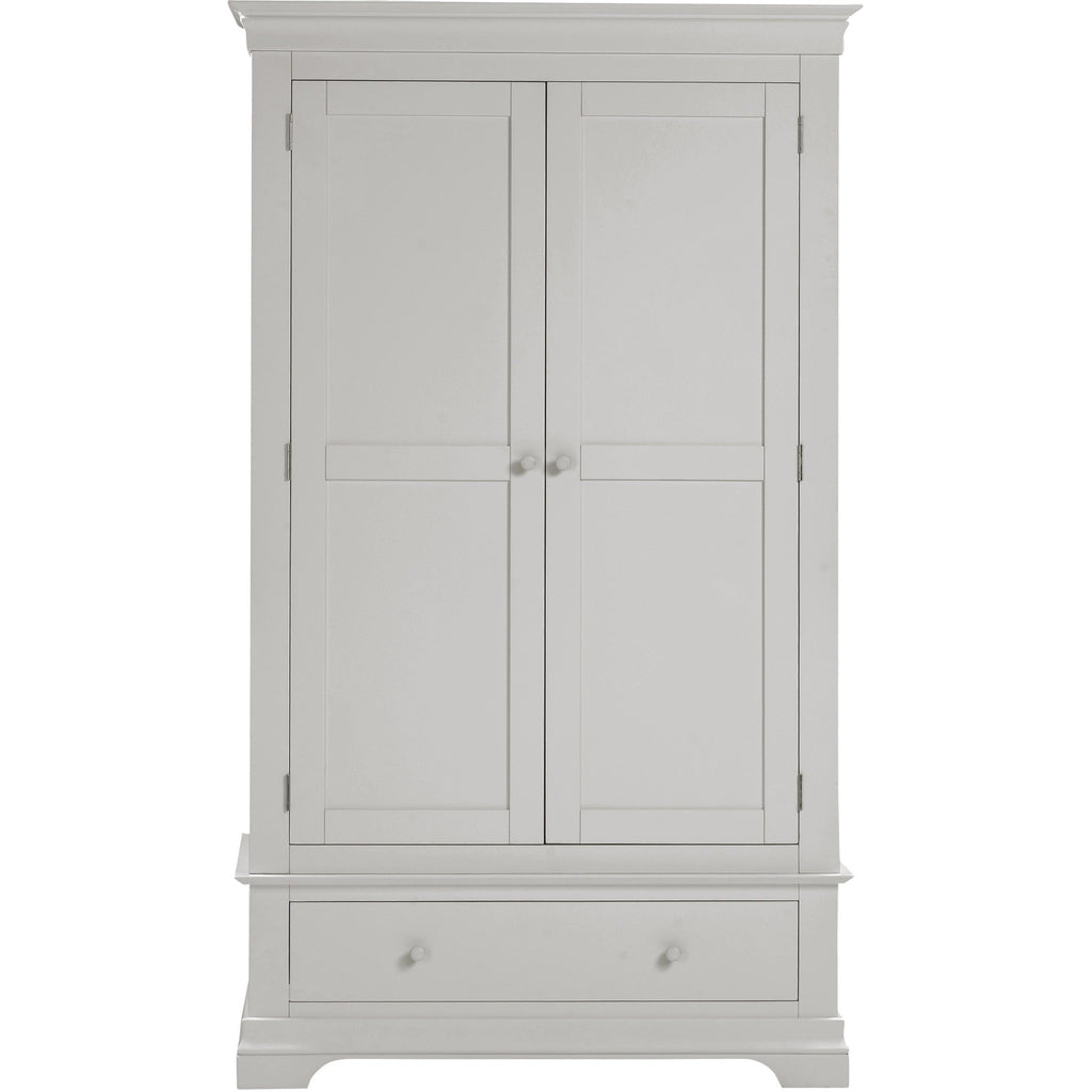 Bordeaux 2 Door Wardrobe - Pebble Grey
