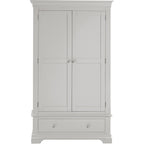 Bordeaux 2 Door Wardrobe - Pebble Grey