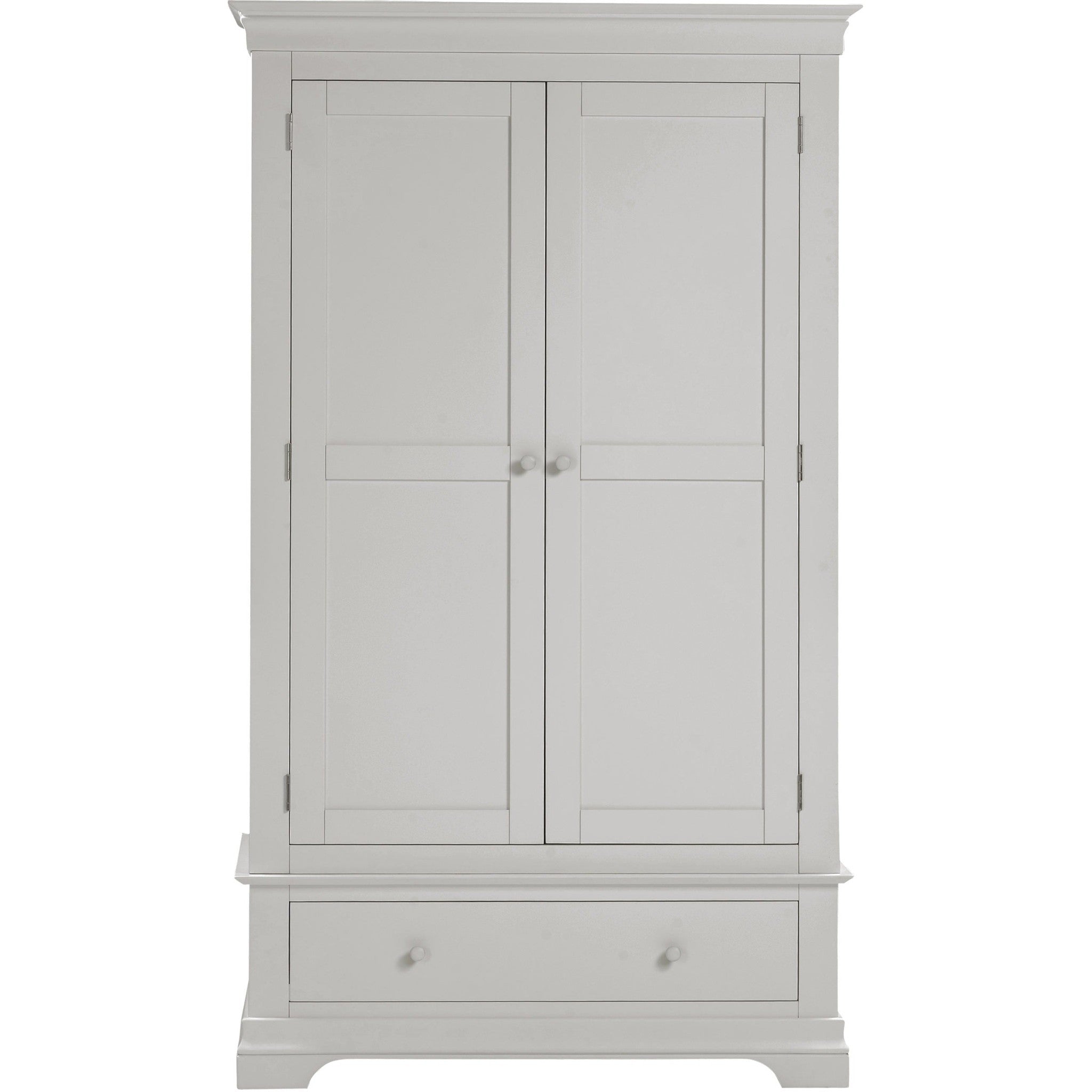 Bordeaux 2 Door Wardrobe - Pebble Grey