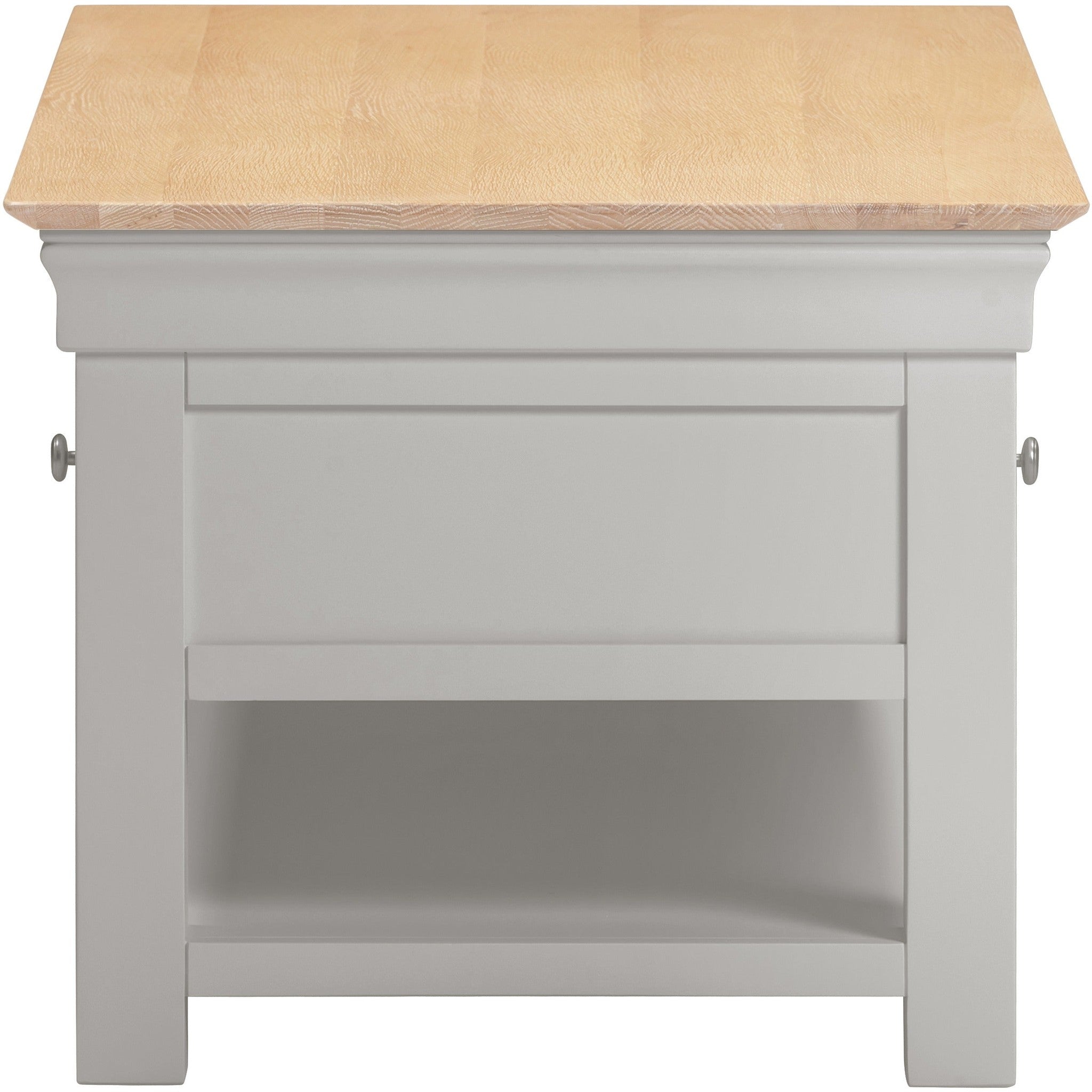 Bordeaux 2 Drawer Coffee Table - Pebble Grey/Oak