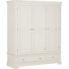 Bordeaux 3 Door Wardrobe - Ivory