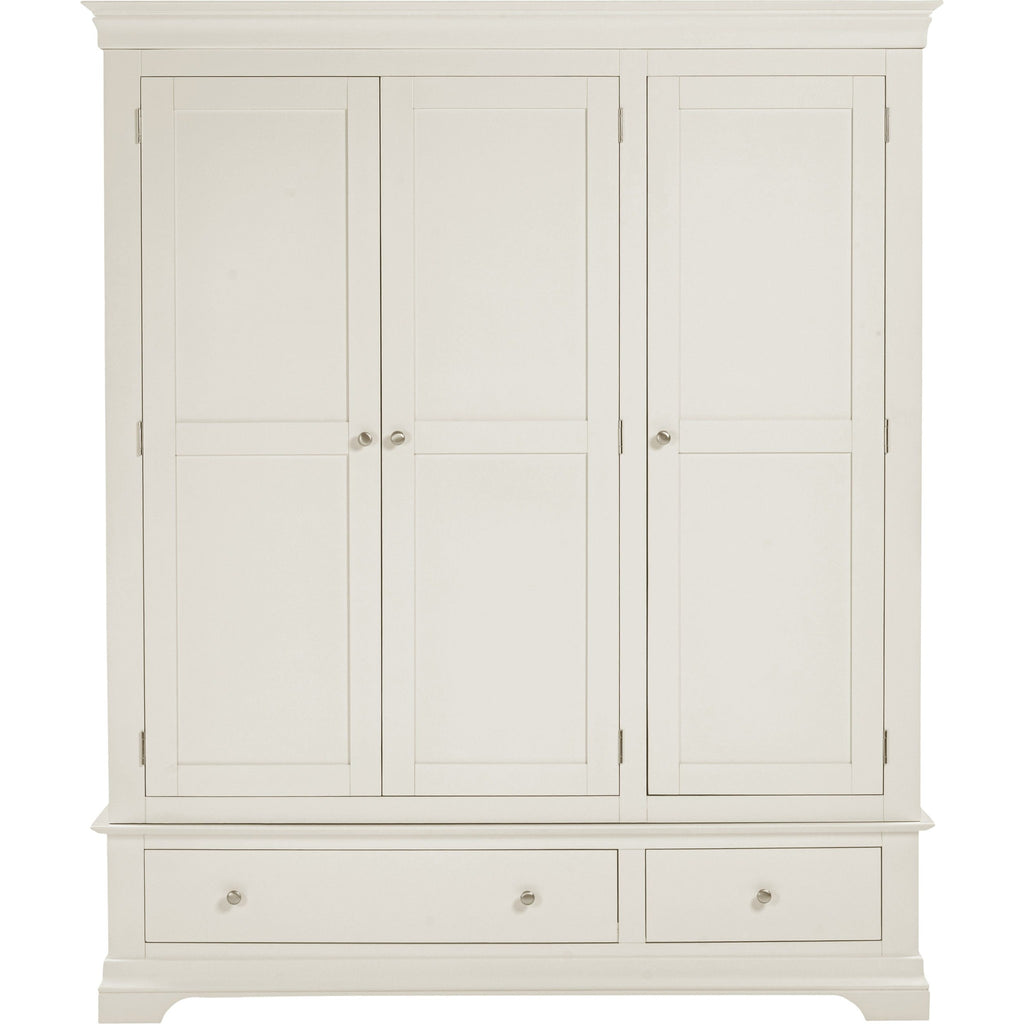 Bordeaux 3 Door Wardrobe - Ivory