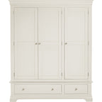 Bordeaux 3 Door Wardrobe - Ivory