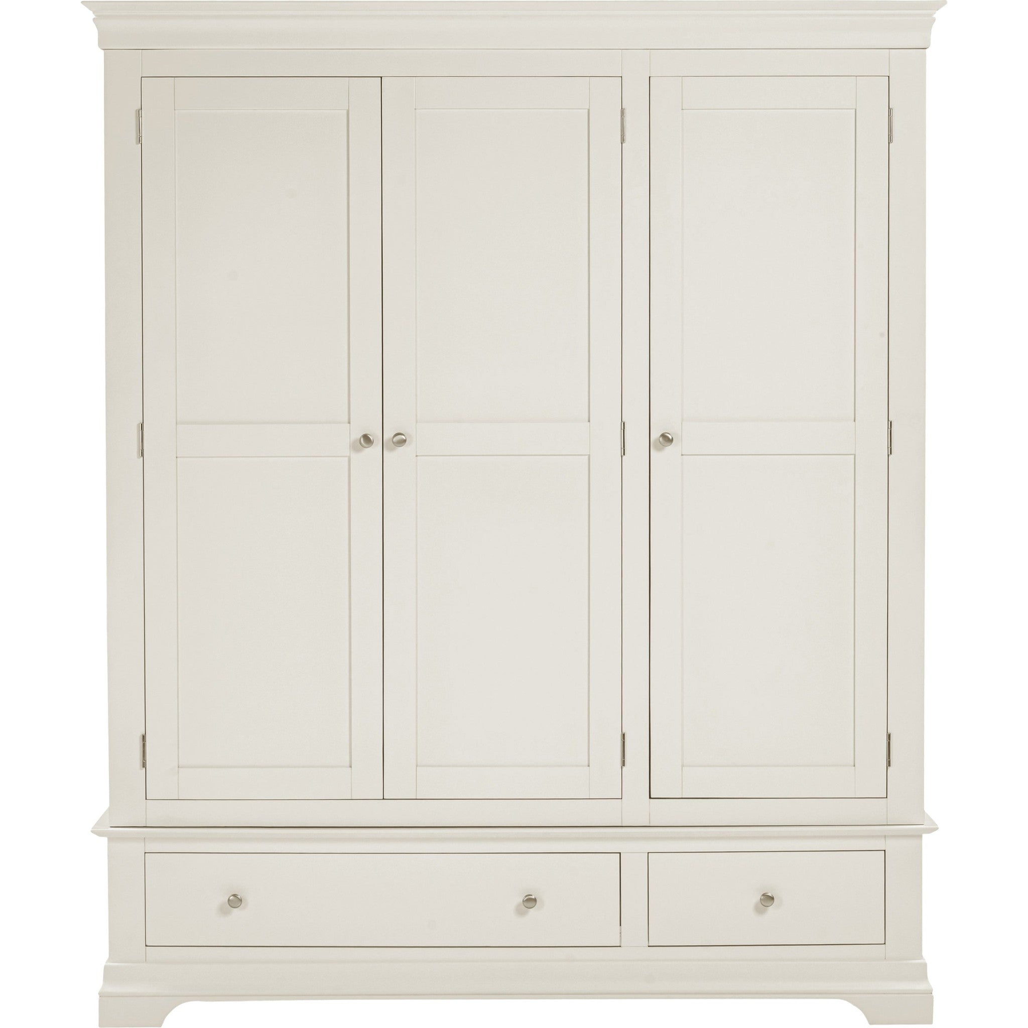 Bordeaux 3 Door Wardrobe - Ivory