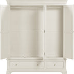 Bordeaux 3 Door Wardrobe - Ivory