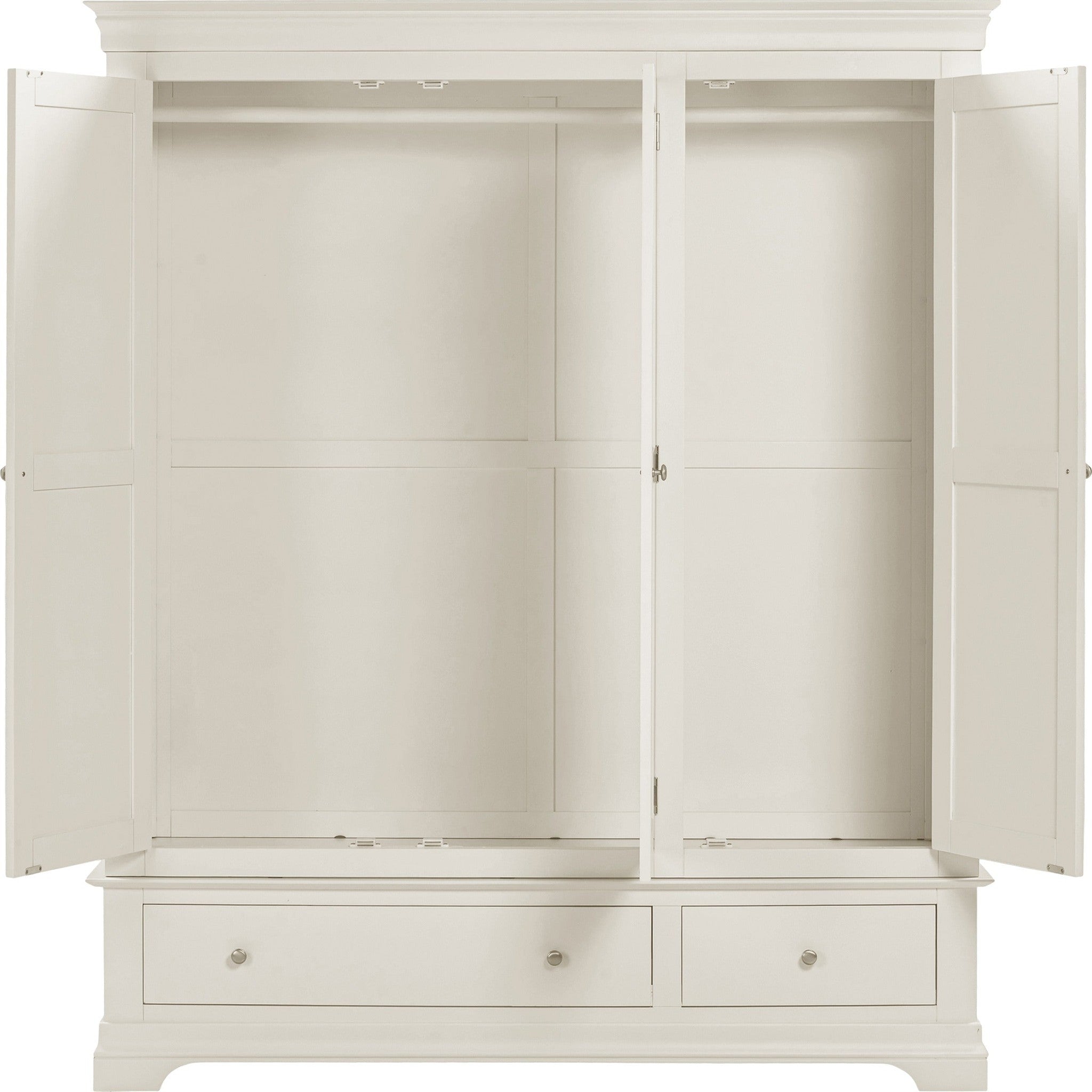 Bordeaux 3 Door Wardrobe - Ivory