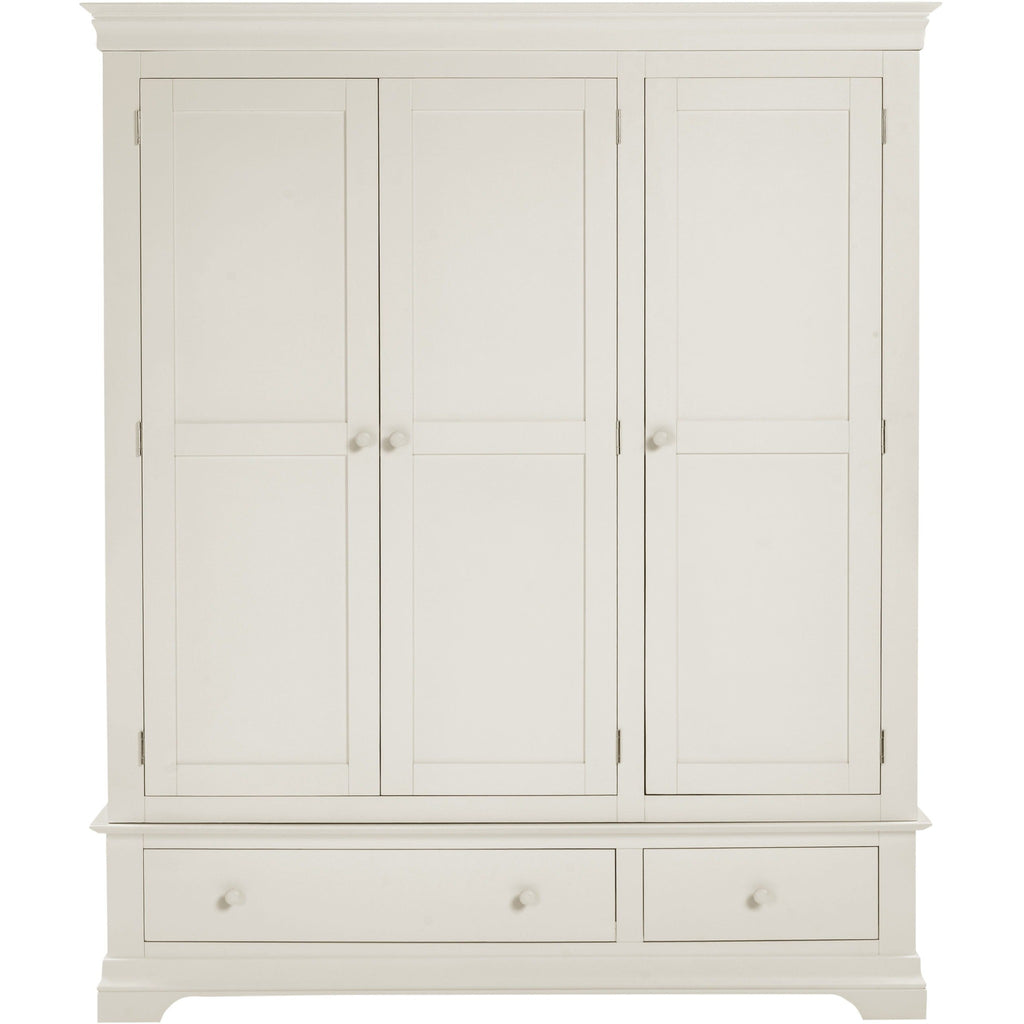 Bordeaux 3 Door Wardrobe - Ivory