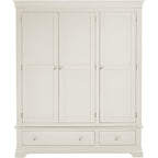 Bordeaux 3 Door Wardrobe - Ivory