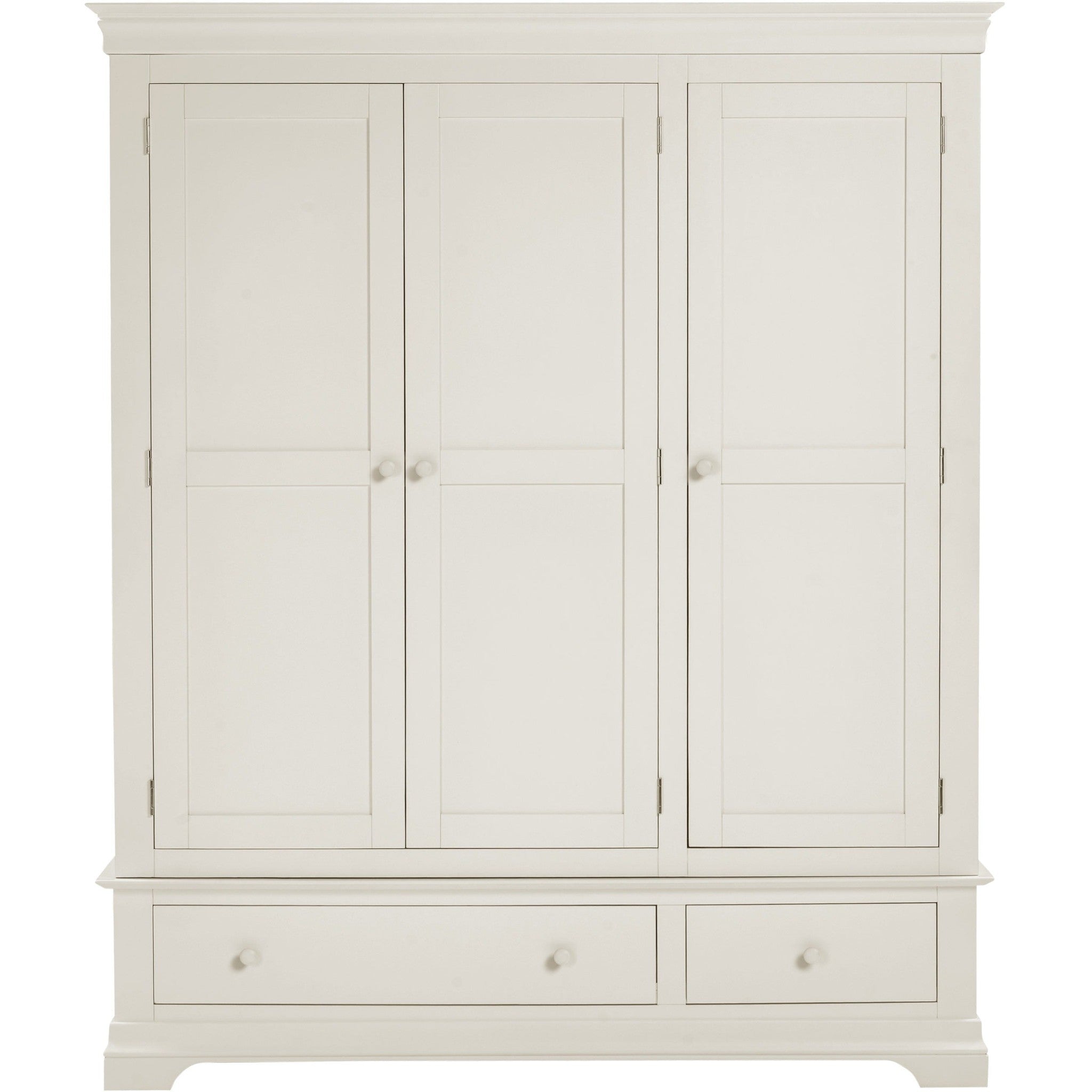 Bordeaux 3 Door Wardrobe - Ivory