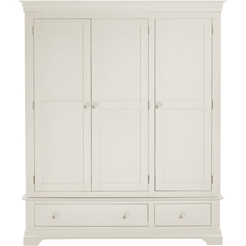 Bordeaux 3 Door Wardrobe - Ivory