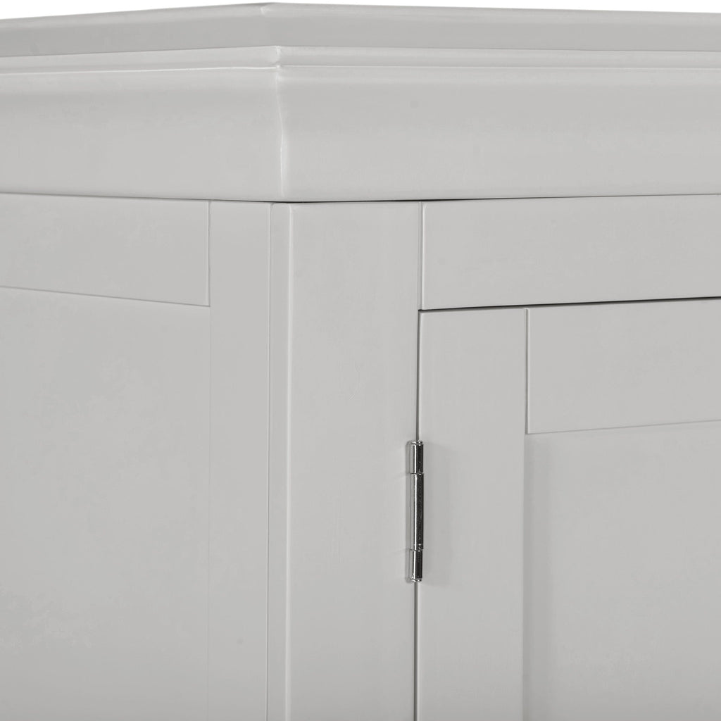 Bordeaux 3 Door Wardrobe - Pebble Grey