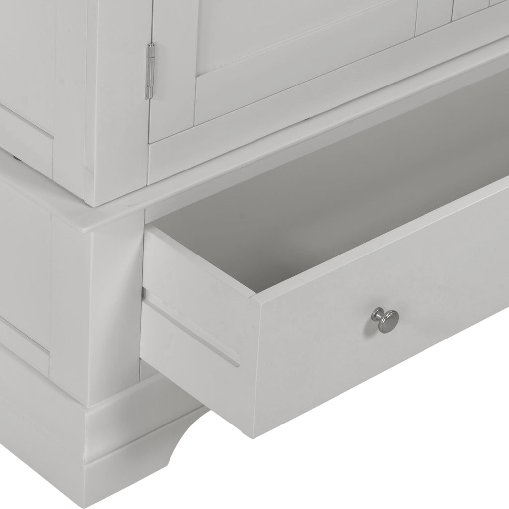 Bordeaux 3 Door Wardrobe - Pebble Grey