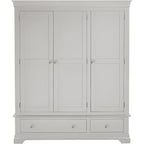 Bordeaux 3 Door Wardrobe - Pebble Grey