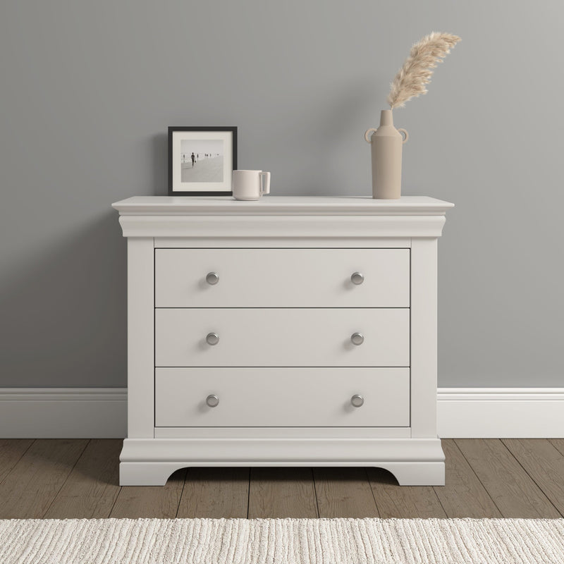 Bordeaux 3 Drawer Chest - Ivory