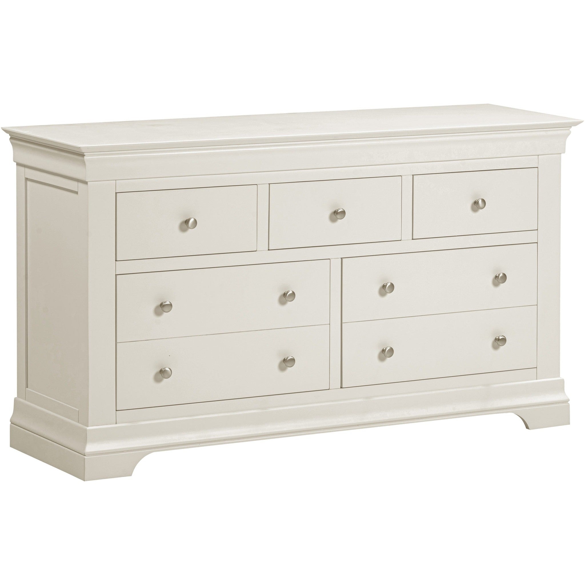 Bordeaux 3+2 Drawer Chest - Ivory