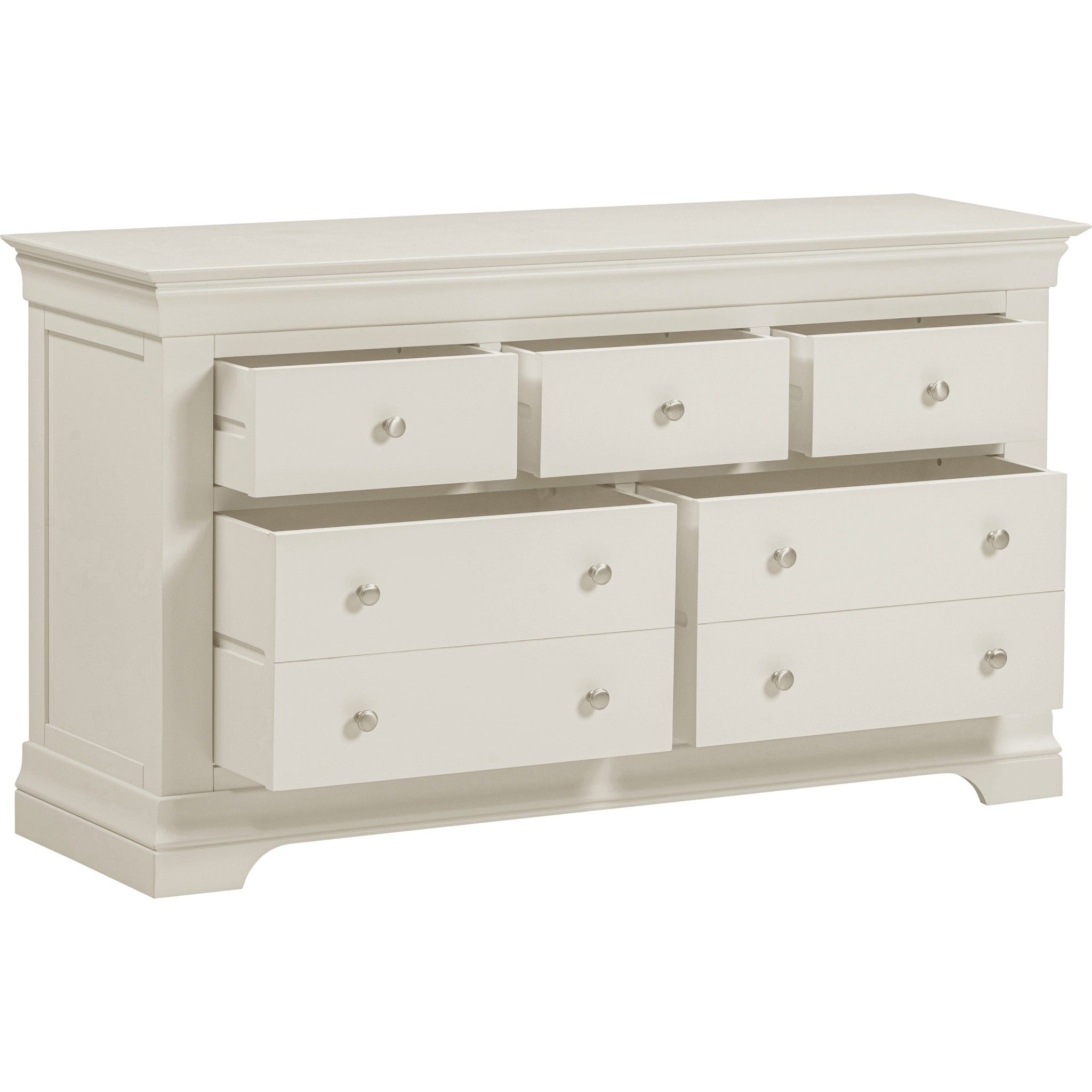 Bordeaux 3+2 Drawer Chest - Ivory