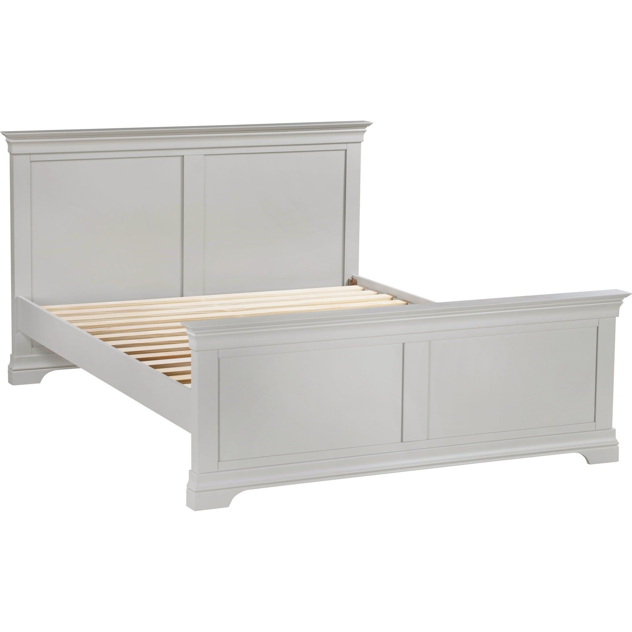 Bordeaux 5' High End Bed - Pebble Grey