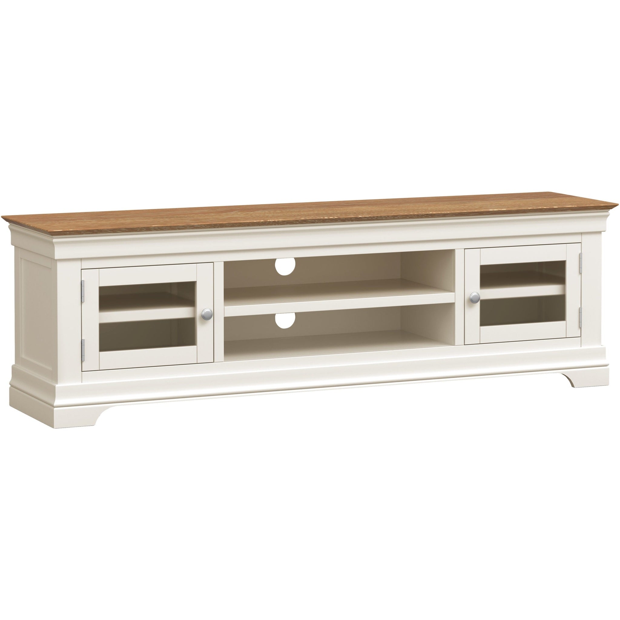 Bordeaux Tv Stand - Ivory/Oak
