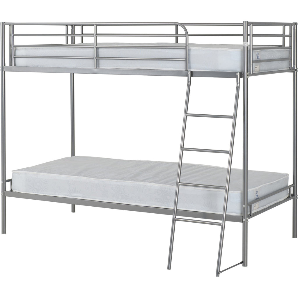 Brandon 3' Bunk Bed - Silver