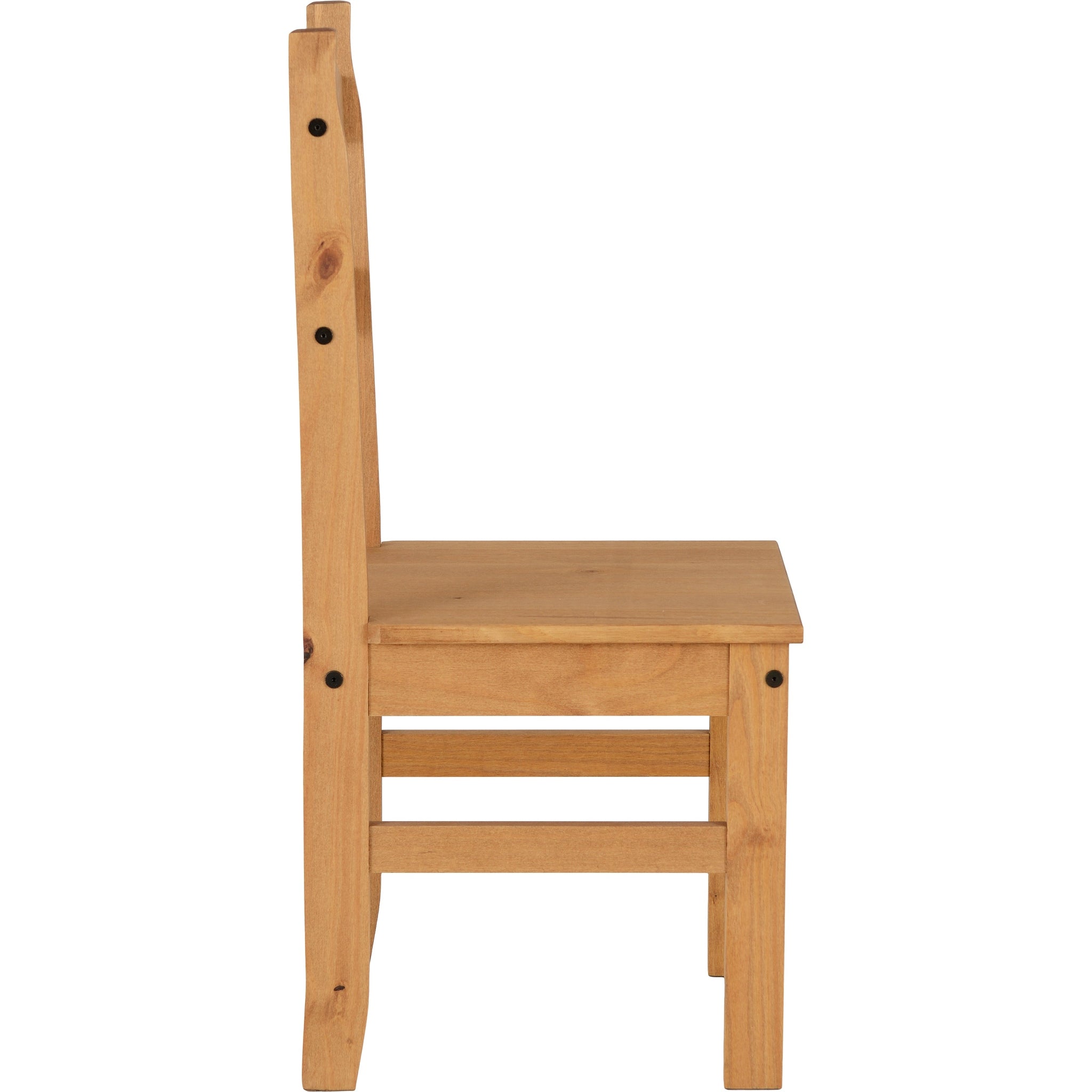 Budget Mexican Dining Chair X2 Per Box - Distressed Waxed Pine