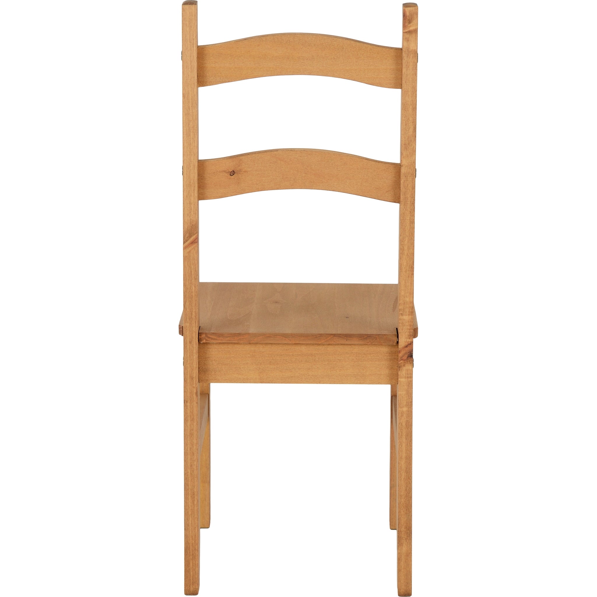 Budget Mexican Dining Chair X2 Per Box - Distressed Waxed Pine