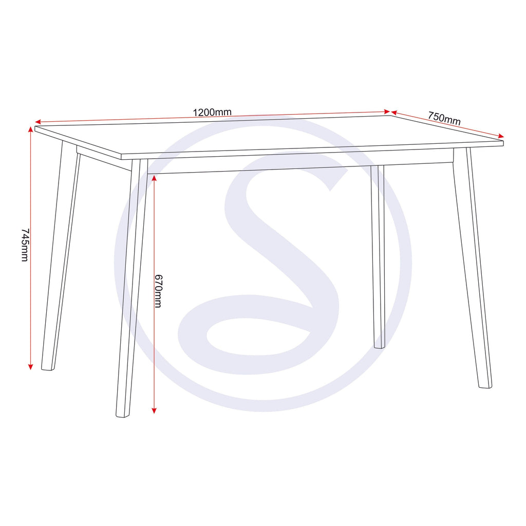 Balfour 1+4 Dining Set - White/Oak Effect/Grey Fabric