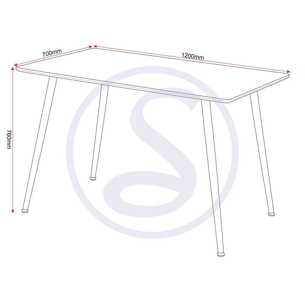 Barley Dining Table - Oak Veneer/Oak Effect