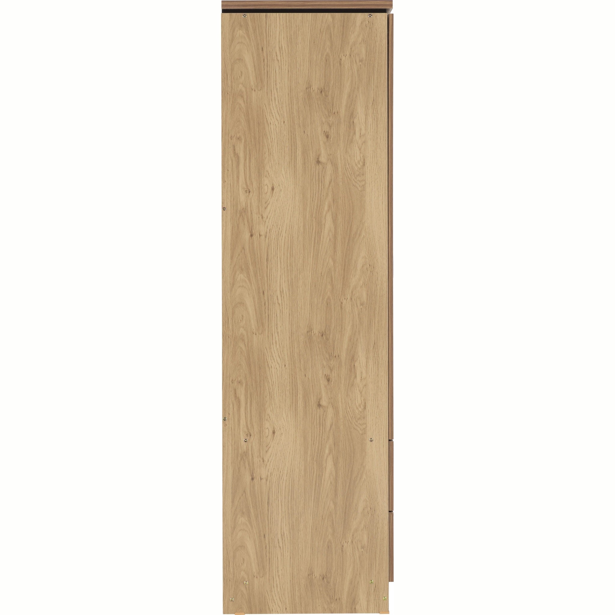 Charles 3 Door 2 Drawer Wardrobe - Oak Effect Veneer
