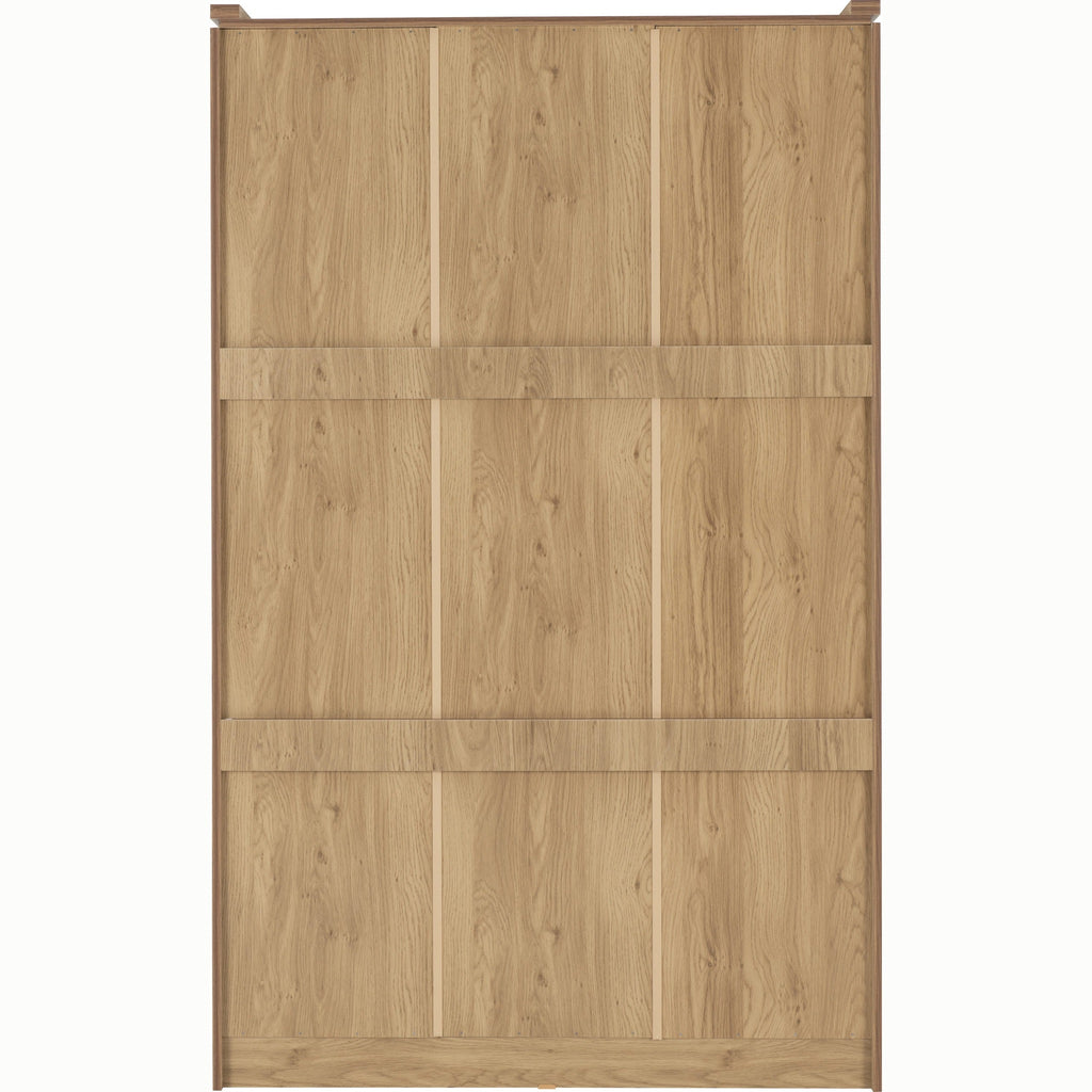 Charles 3 Door 2 Drawer Wardrobe - Oak Effect Veneer